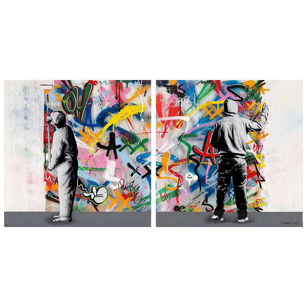 版画 Martin Whatson \"The Cycle\" Artwork “The cycle diptych” from Martin Whatson - Dope! Gallery
