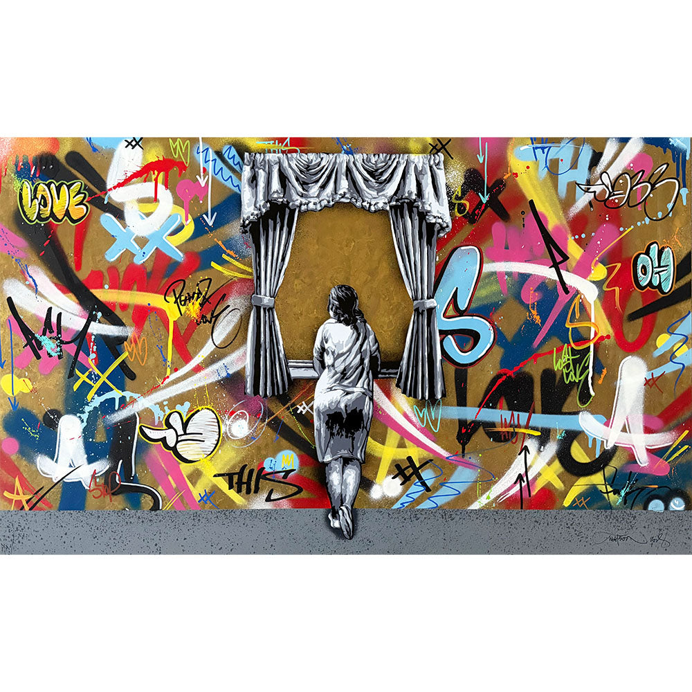 MARTIN WHATSON FIGURE AT THE WINDOW BRASS HAND PAINTED 1/1 P/P