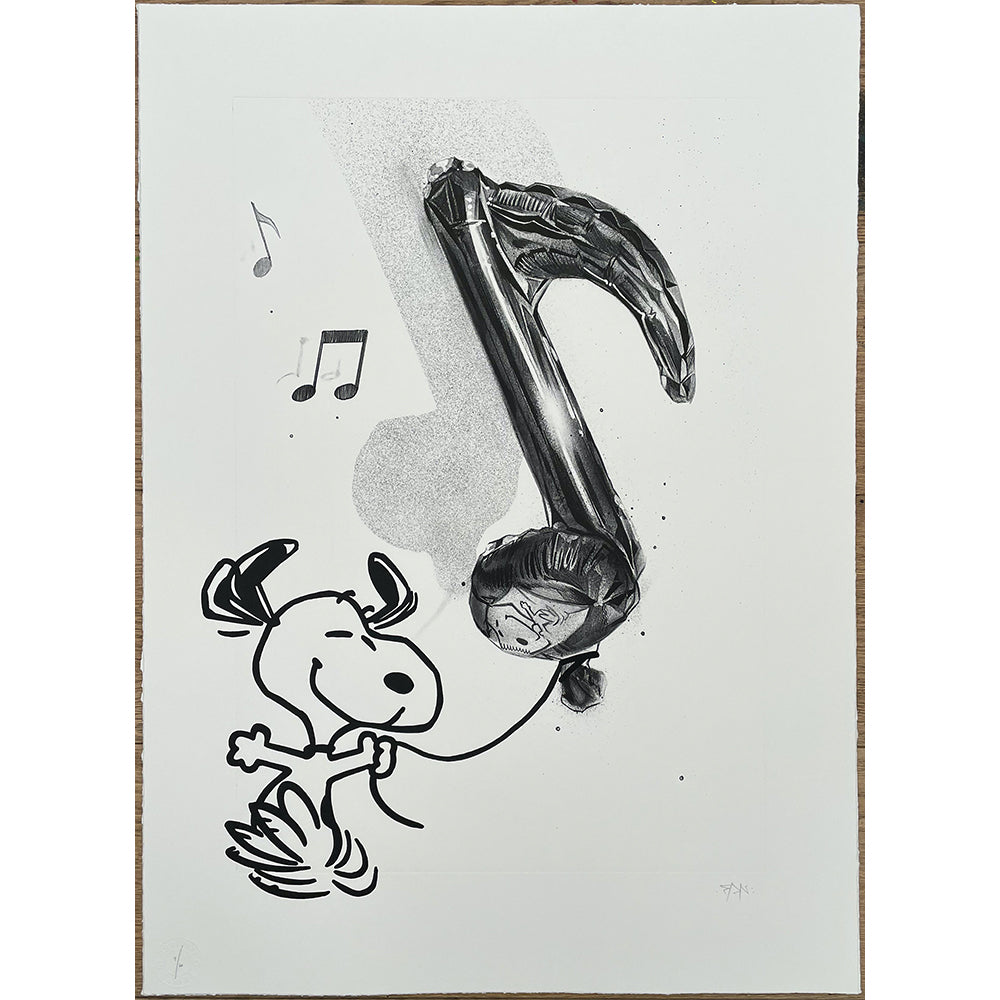 FANAKAPAN DANCE LIKE SOMEBODY WATCHING ETCHING SCREEN PRINT ED OF 60