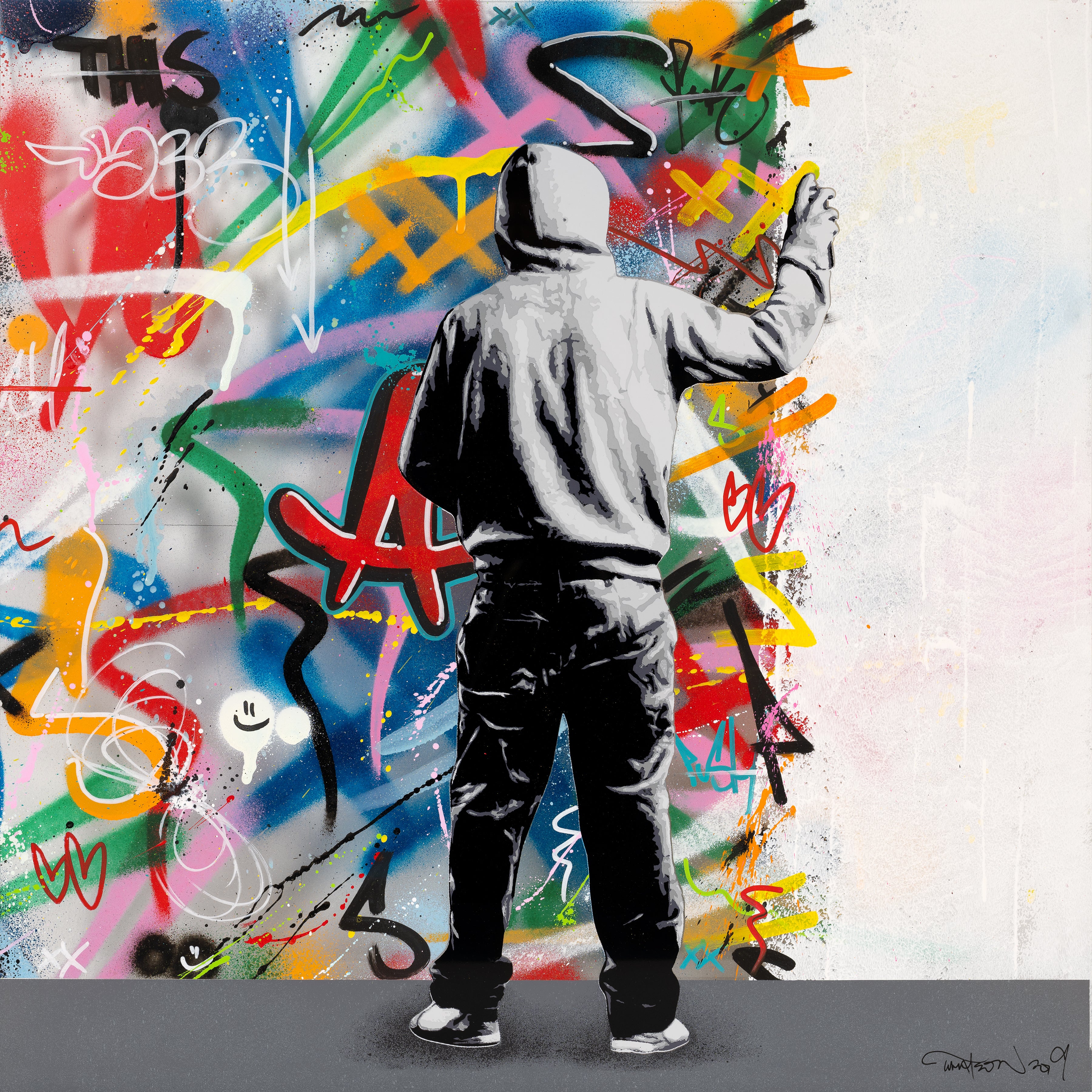MARTIN WHATSON CYCLE ACRYLIC HANDFINISHED P/P 1/1 – GraffitiPrints