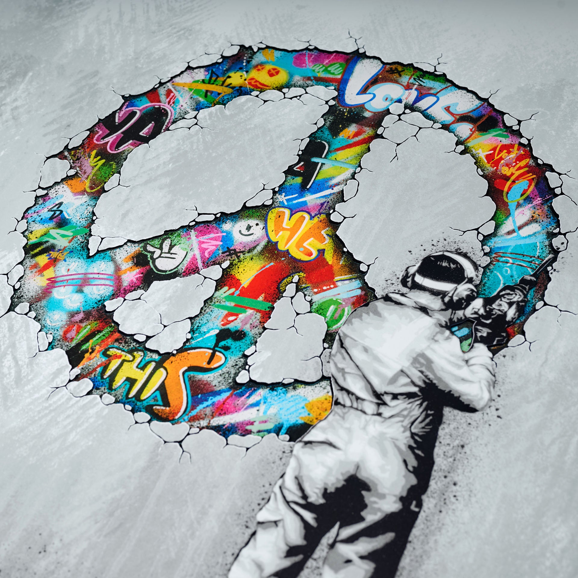 MARTIN WHATSON "MAKE PEACE" ACRYLIC ED OF 10