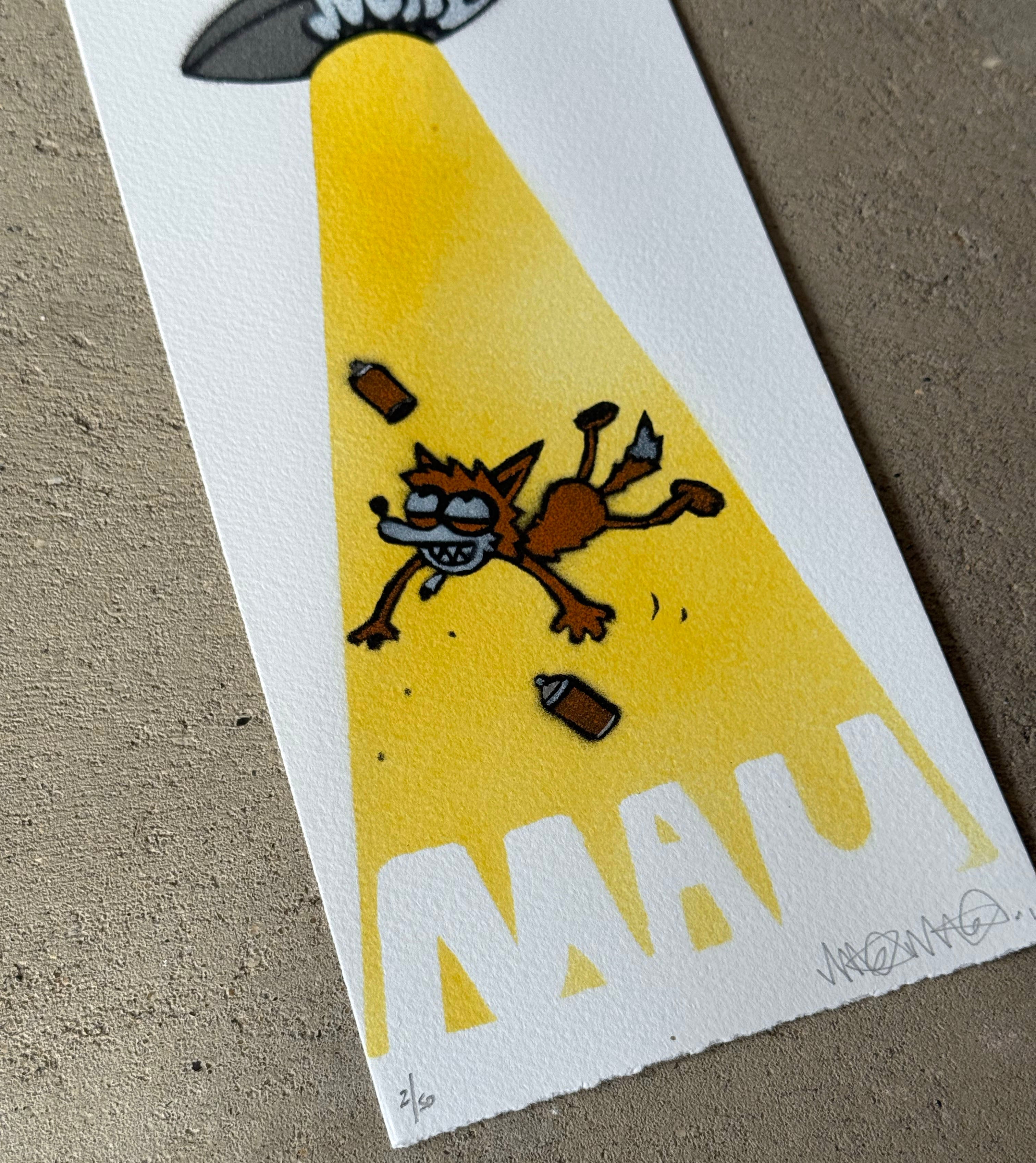 MAU MAU - Outta Space - ORIGINAL ON PAPER ed 50