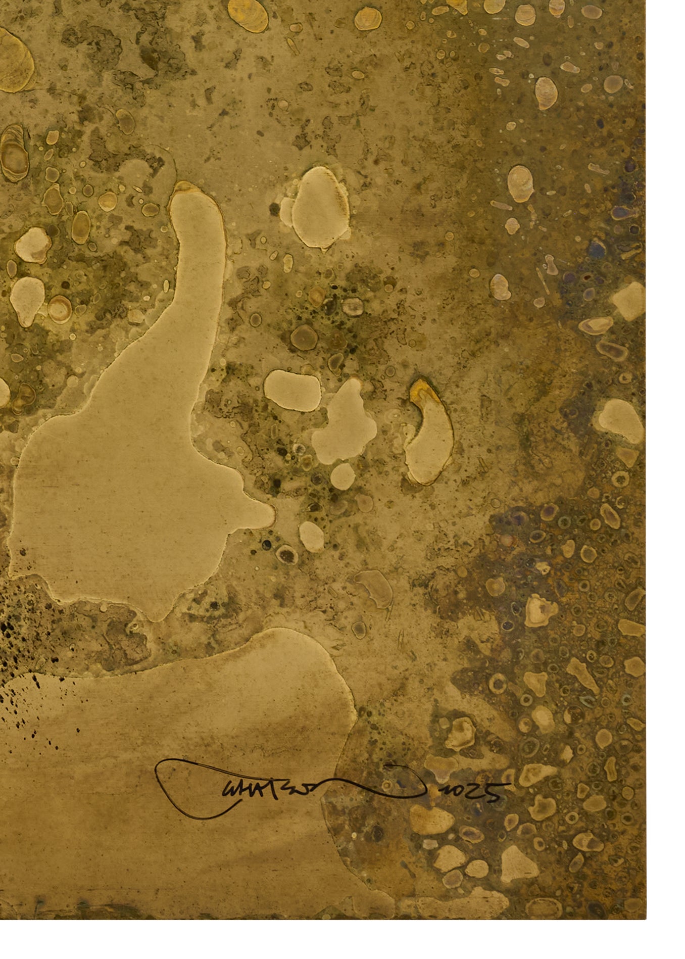 MARTIN WHATSON "MAKE PEACE" BRASS HAND FINISHED ED OF 10