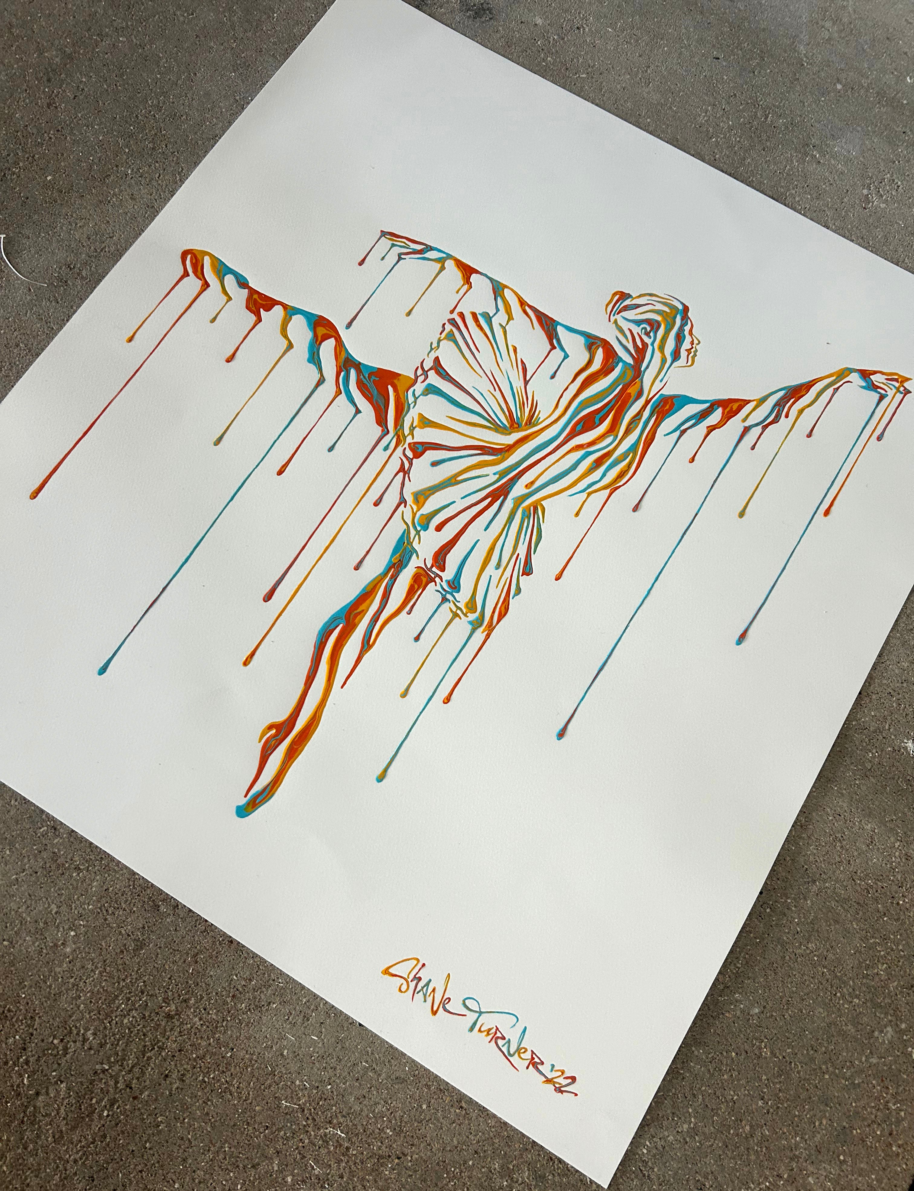 SHANE TURNER MUSIC IN MOTION 5.0 HAND PAINTED 1/1 WHITE