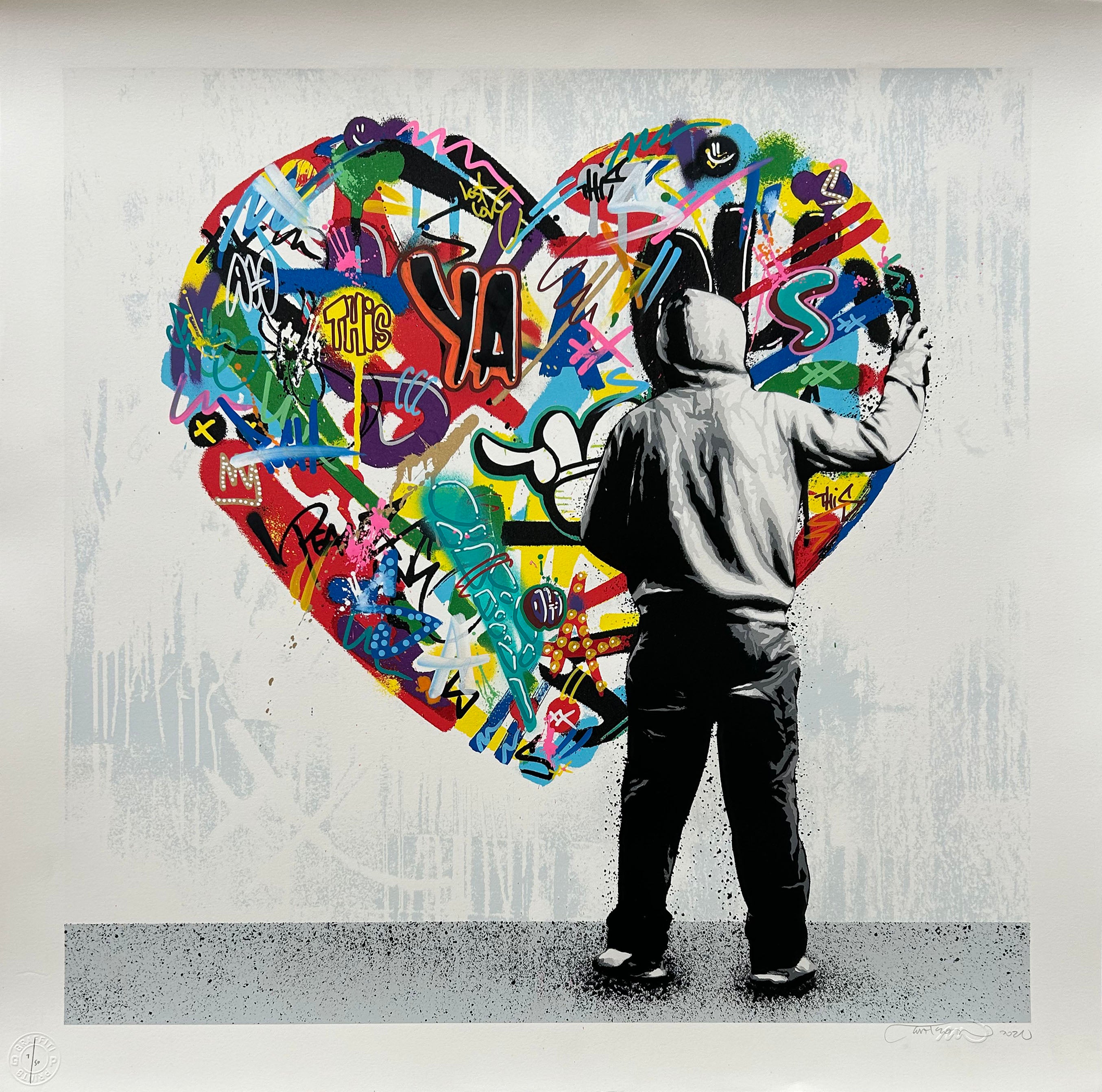 MARTIN WHATSON PAINT LOVE HAND FINISHED ED 50