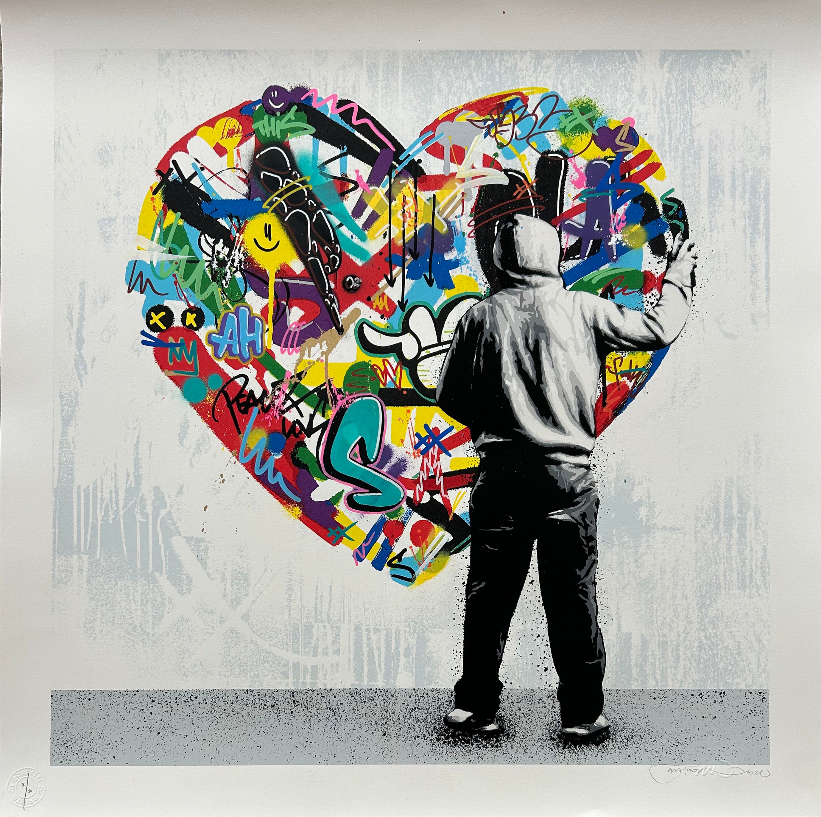 MARTIN WHATSON PAINT LOVE HAND FINISHED ED 50