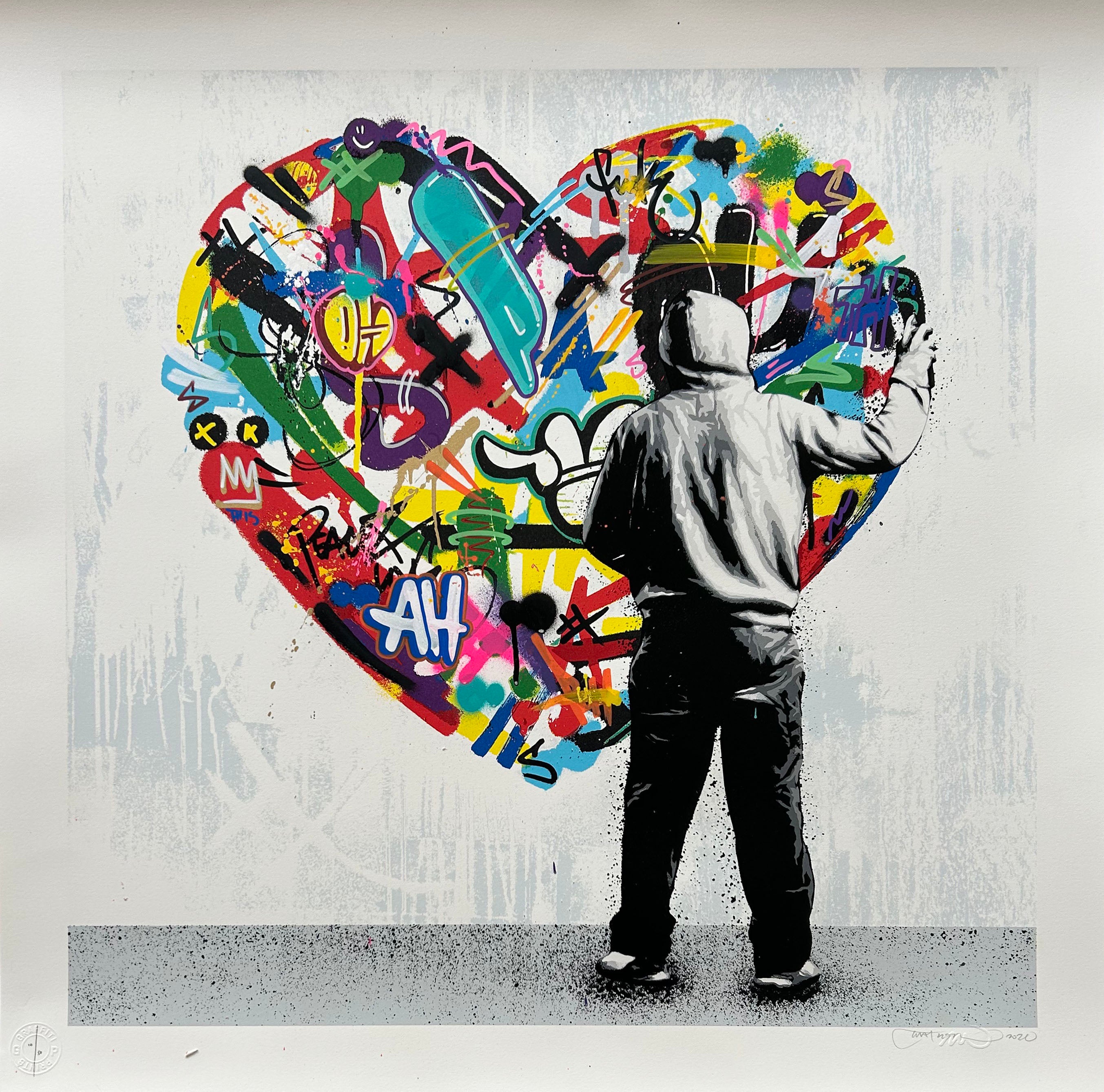 MARTIN WHATSON PAINT LOVE HAND FINISHED ED 50