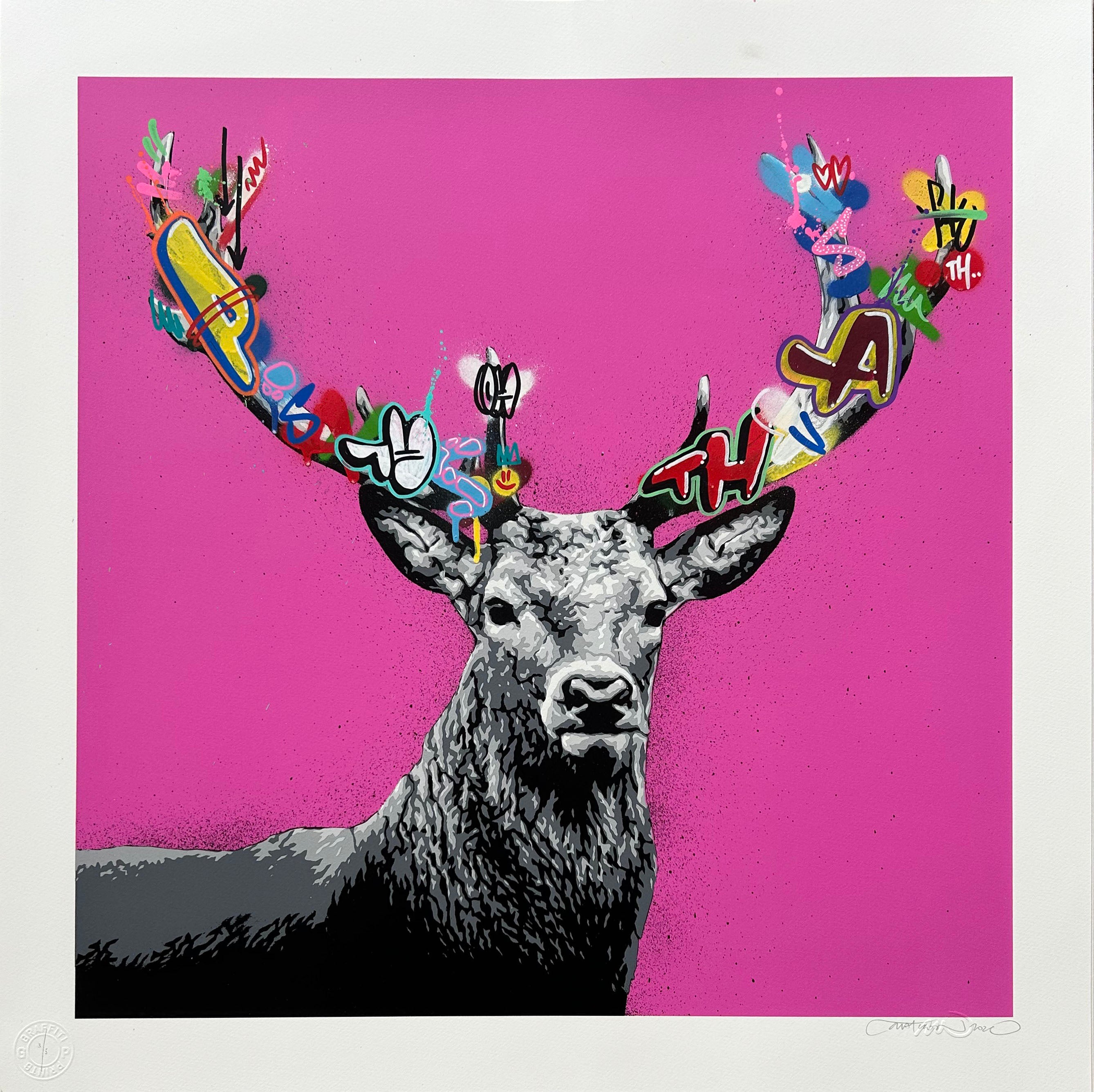 MARTIN WHATSON "THE STAG" HAND FINISHED ED OF 5 PINK