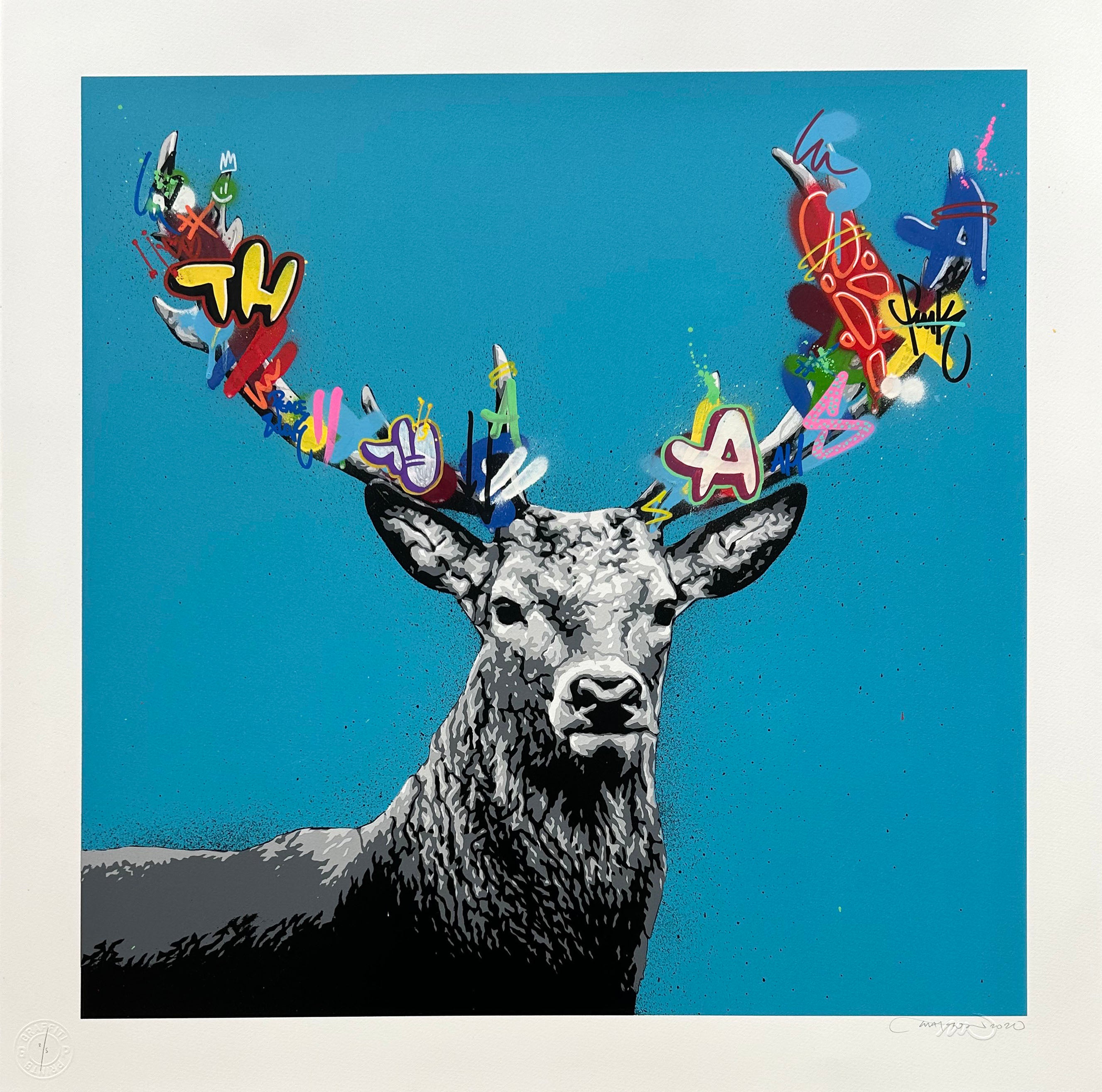 MARTIN WHATSON "THE STAG" HAND FINISHED ED OF 5 TURQUOISE