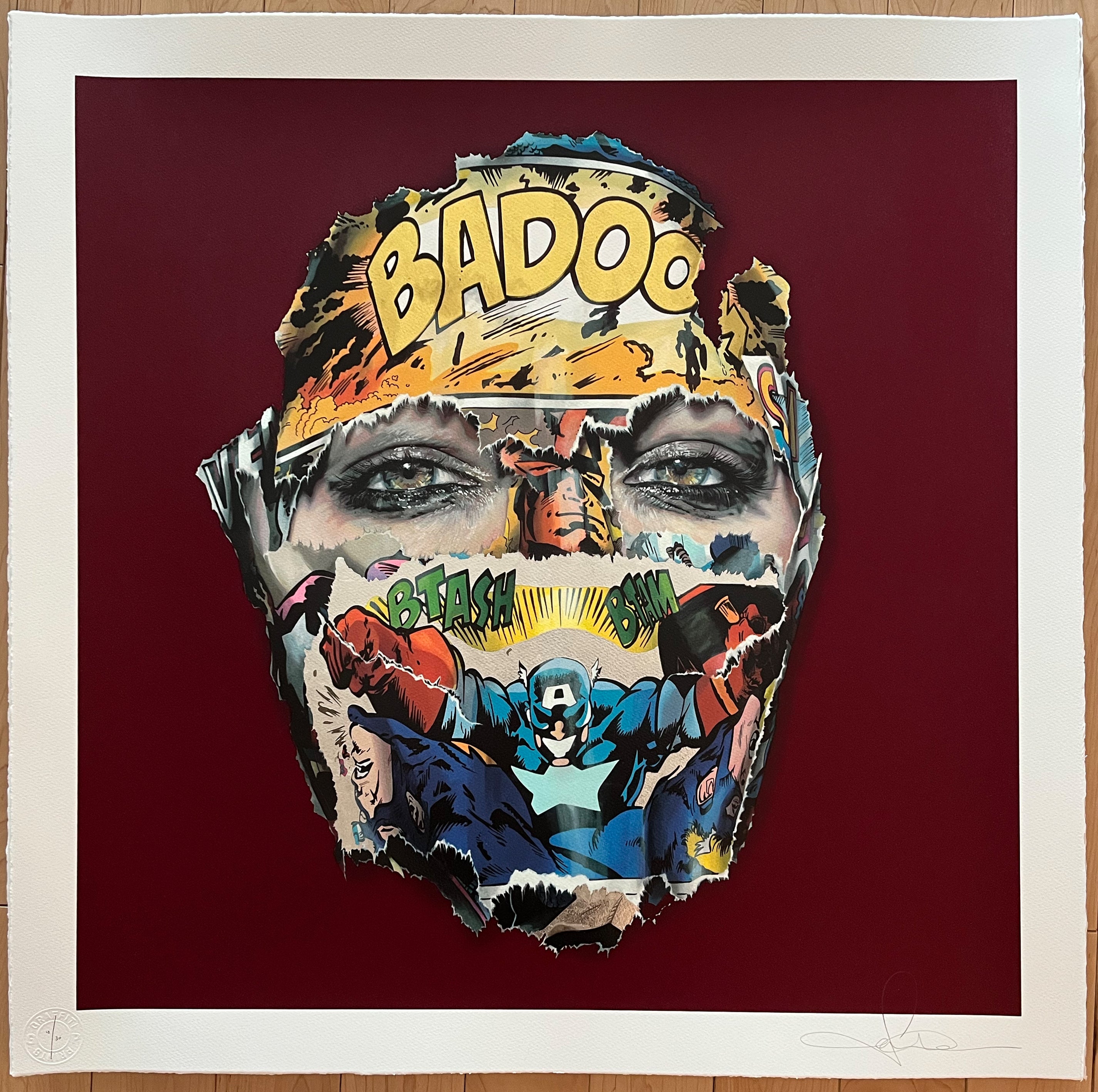 SANDRA CHEVRIER LA CAGE ENTRE L'OMBRE ET LA LUMIERE TRIPLE LEAF BURGUNDY ED OF 30