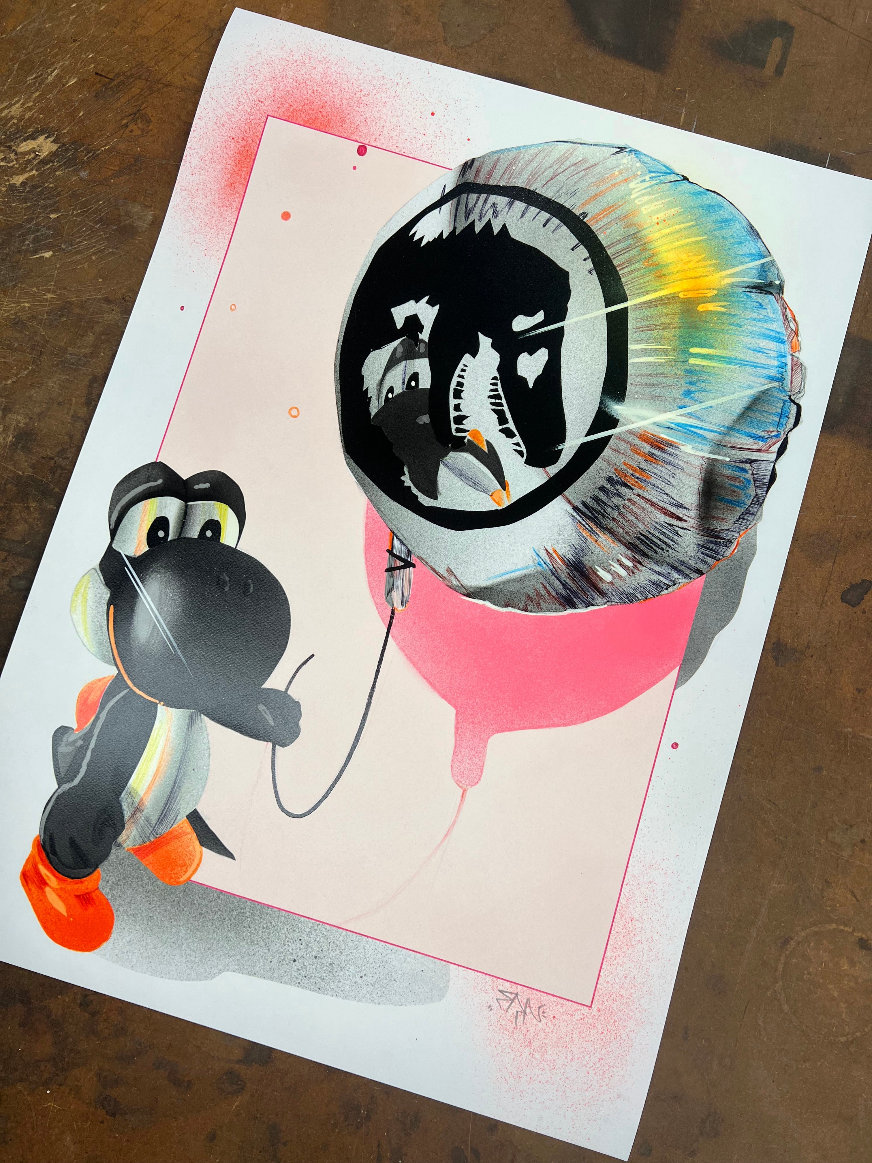 FANAKAPAN YOSHI'S DAY OFF TRIP TO JURASSIC PARK - BLACK ED OF 15 HAND FINISHED