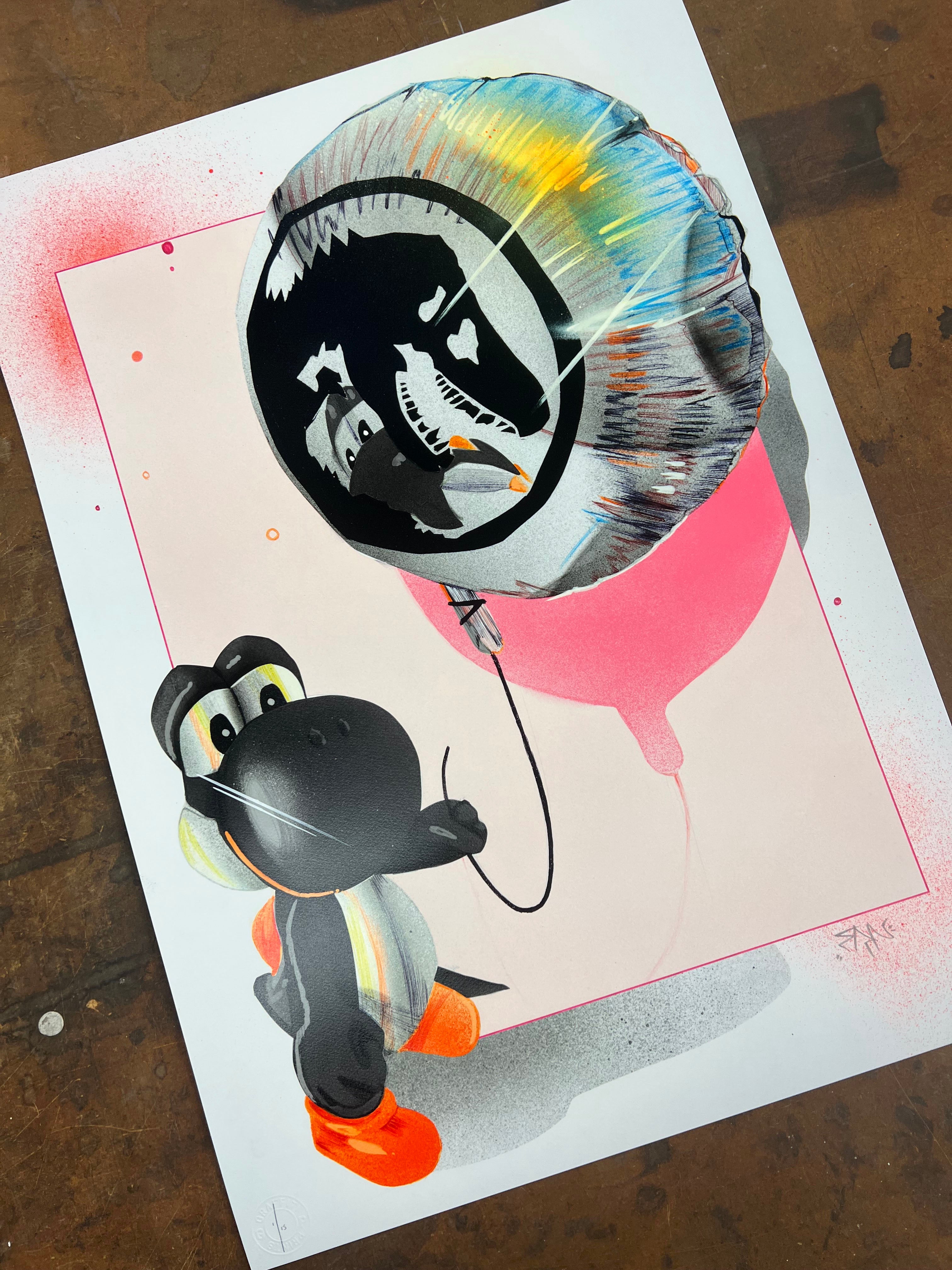 FANAKAPAN YOSHI'S DAY OFF TRIP TO JURASSIC PARK - BLACK ED OF 15 HAND FINISHED