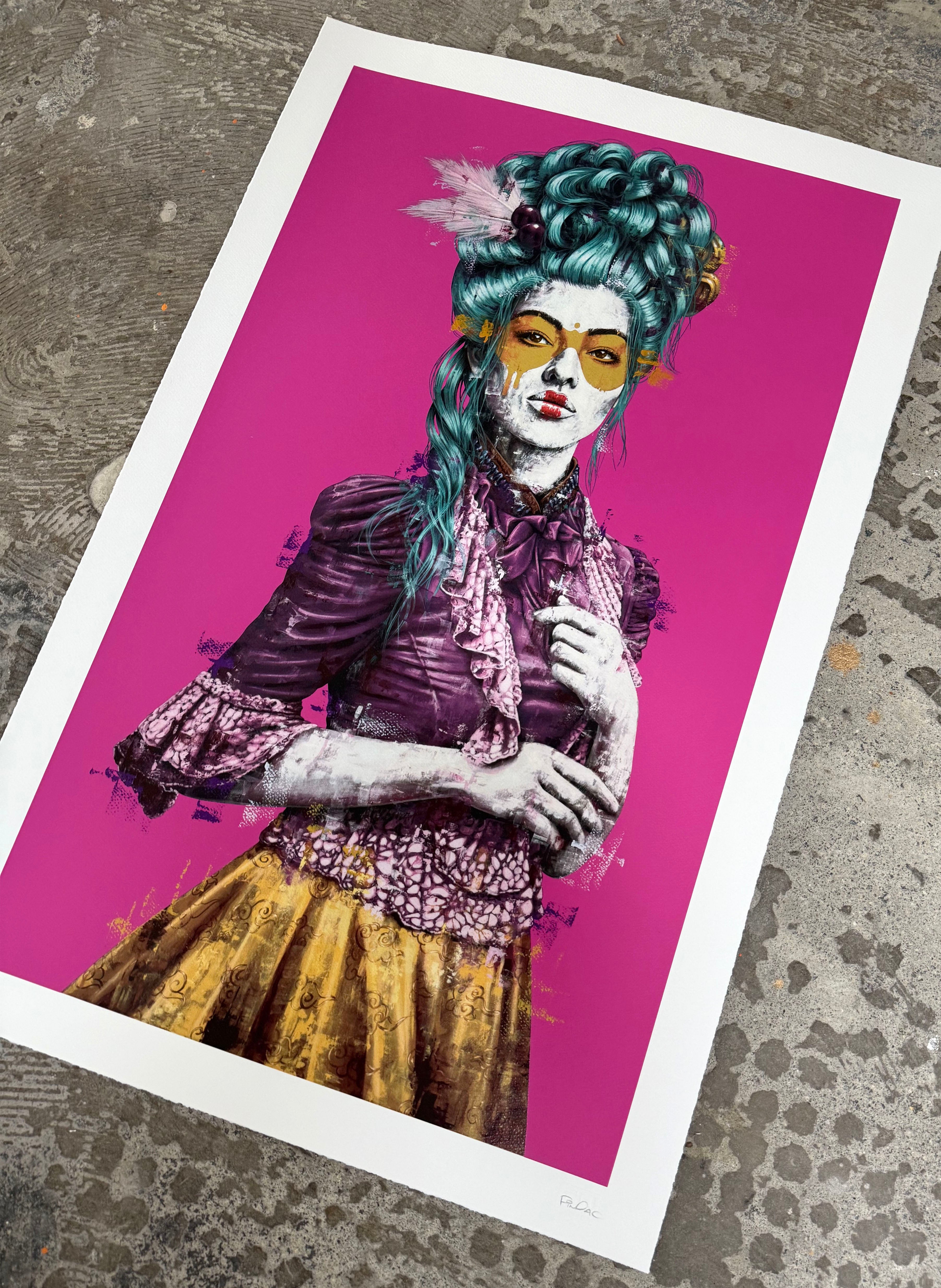 FINDAC - MADELEINE PINK GOLD LEAF HAND FINISHED ED OF 8