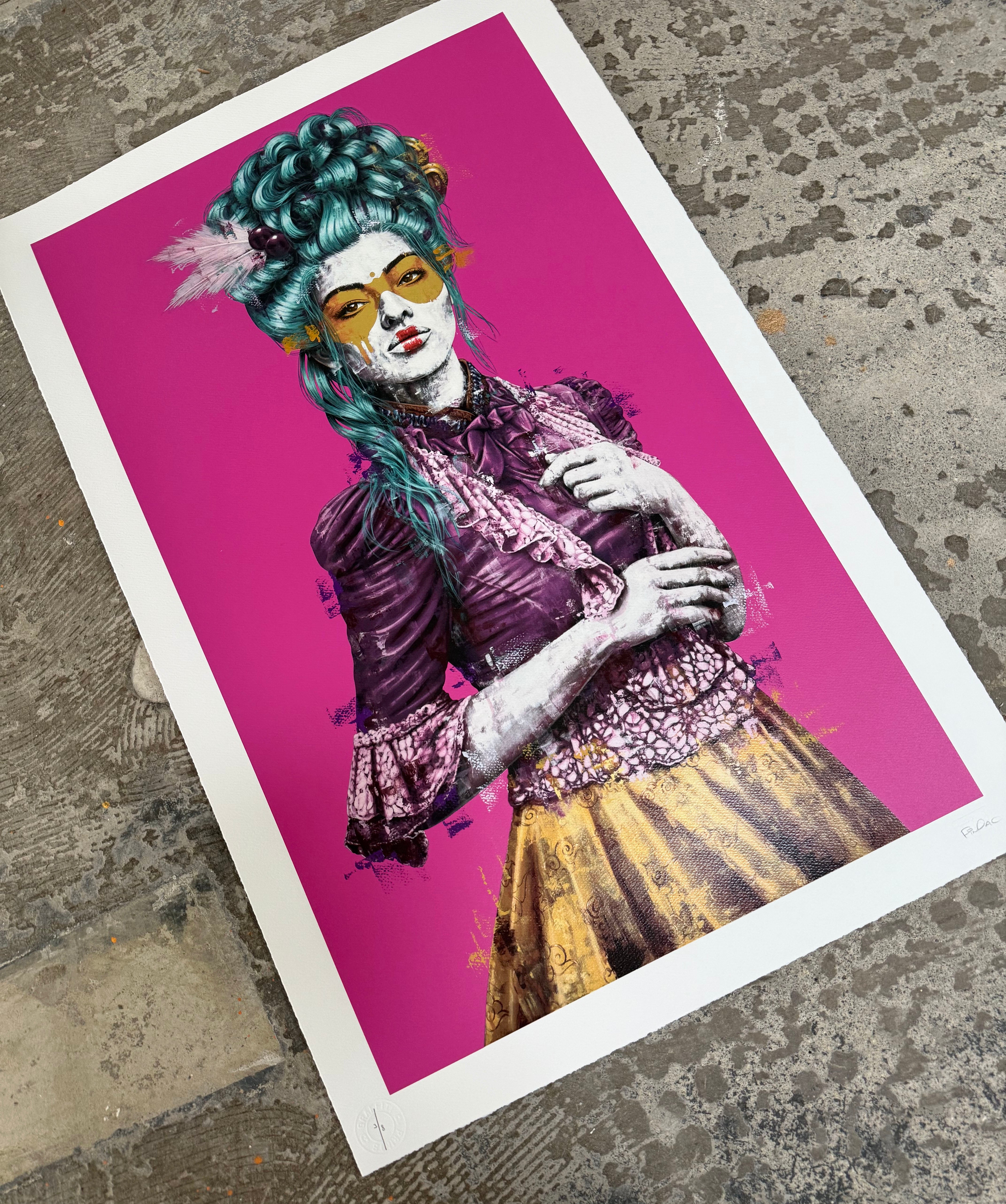 FINDAC - MADELEINE PINK GOLD LEAF HAND FINISHED ED OF 8