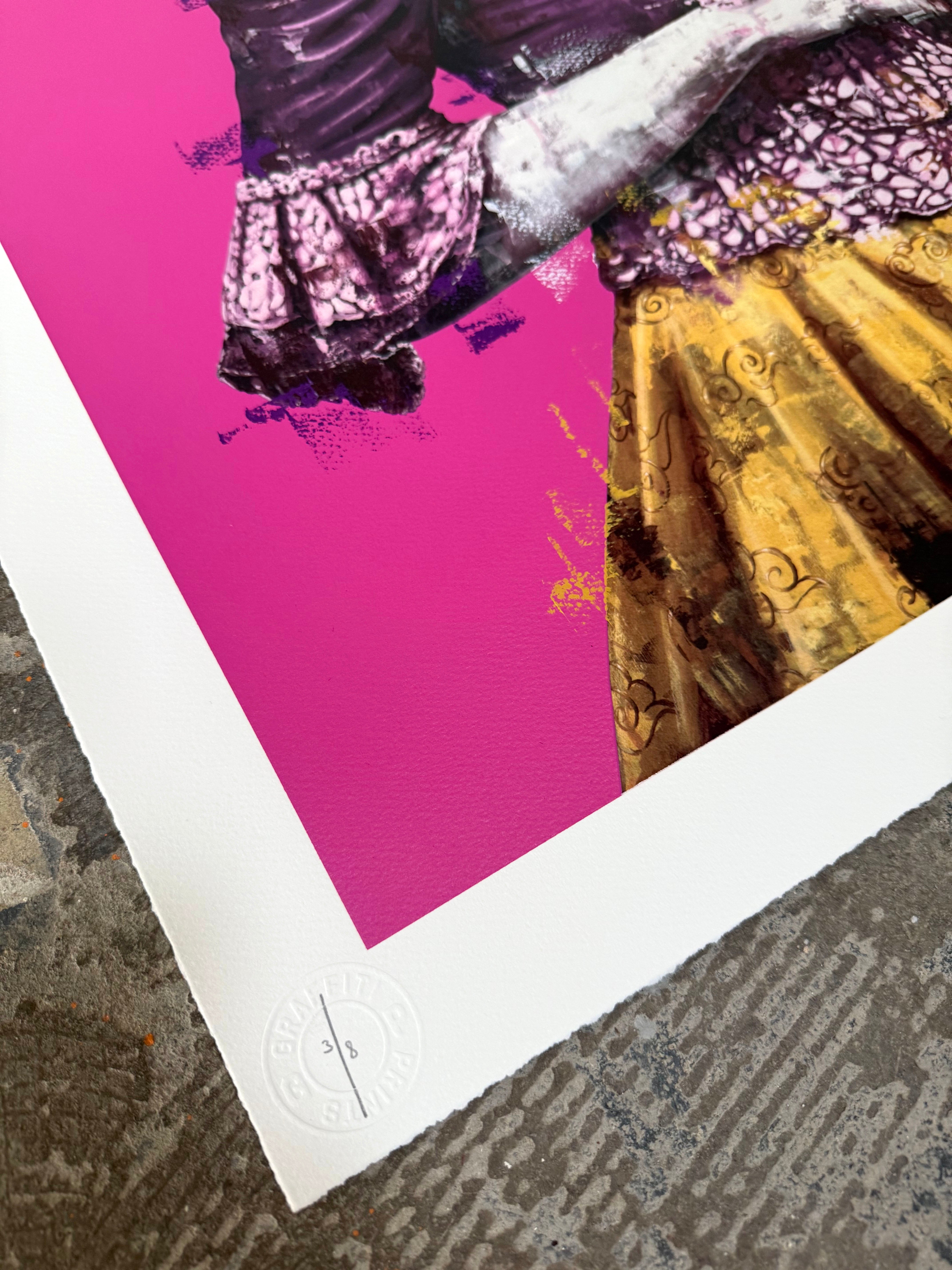 FINDAC - MADELEINE PINK GOLD LEAF HAND FINISHED ED OF 8