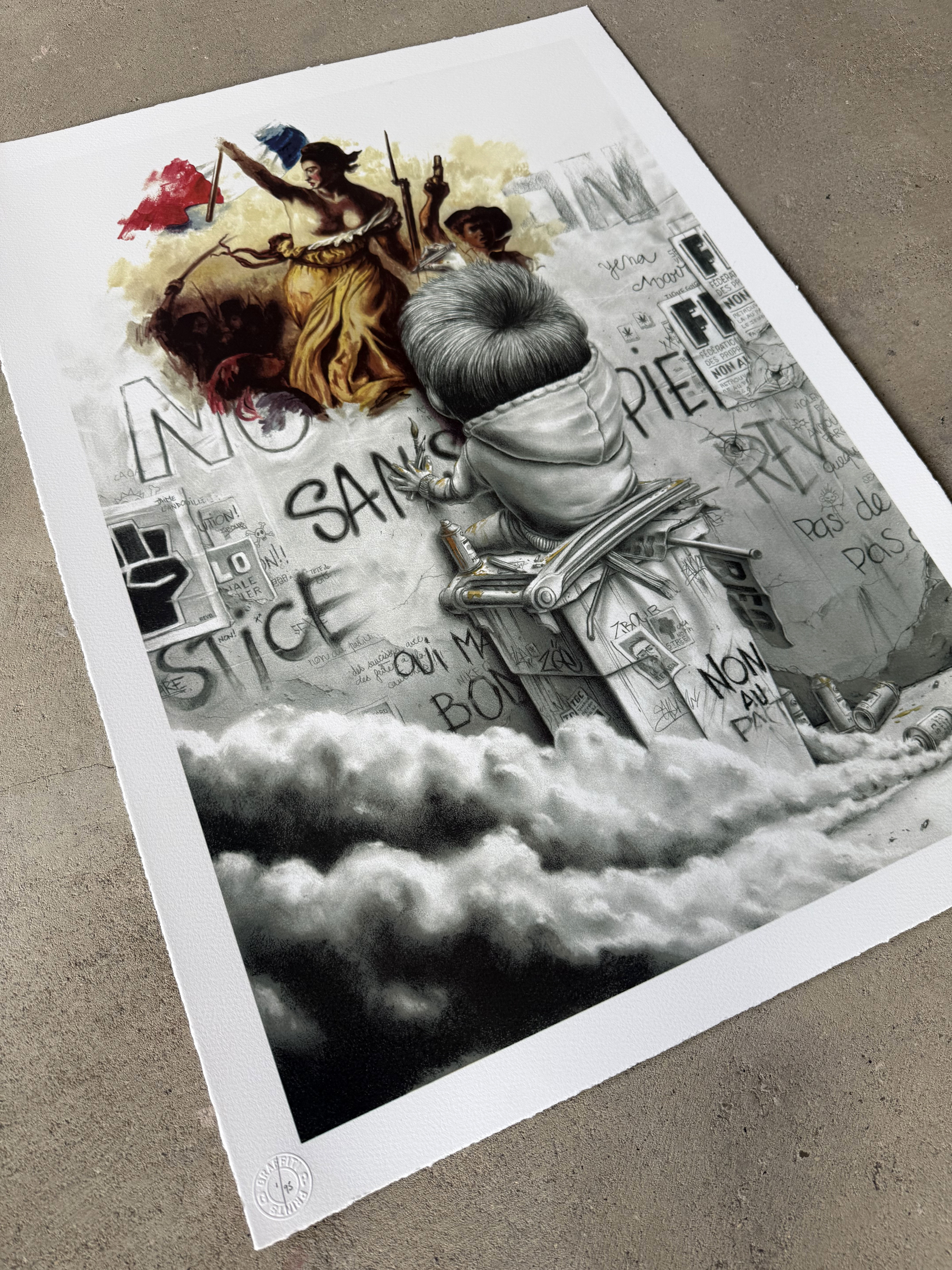 PEZ - YELLOW DRESS  - ed 95 + YELLOW DRESS SKETCH PRINT ED OF 95