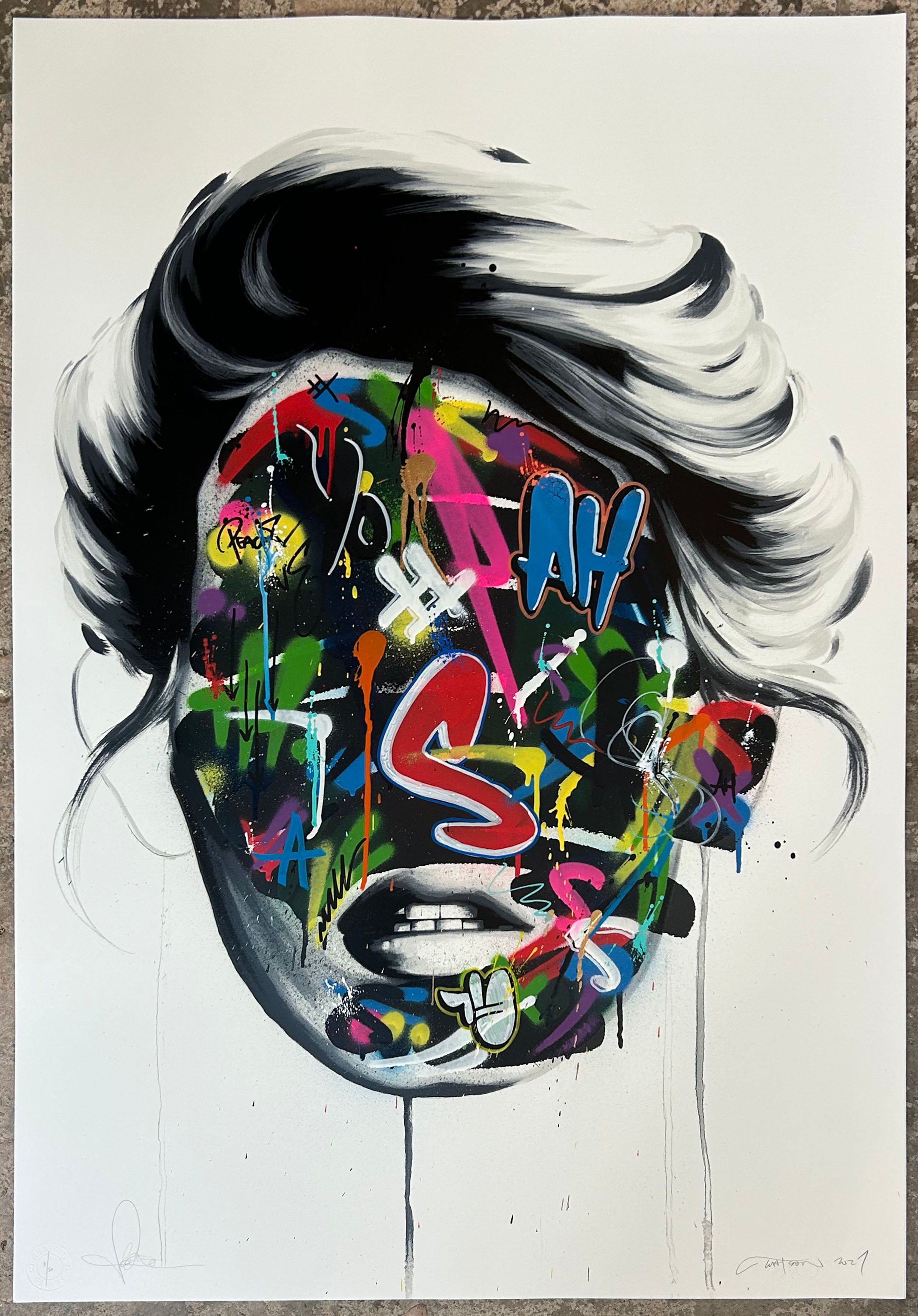 SANDRA CHEVRIER & MARTIN WHATSON LA CAGE ENTRE LES FRONTIERES ED OF 50 HAND FINISHED
