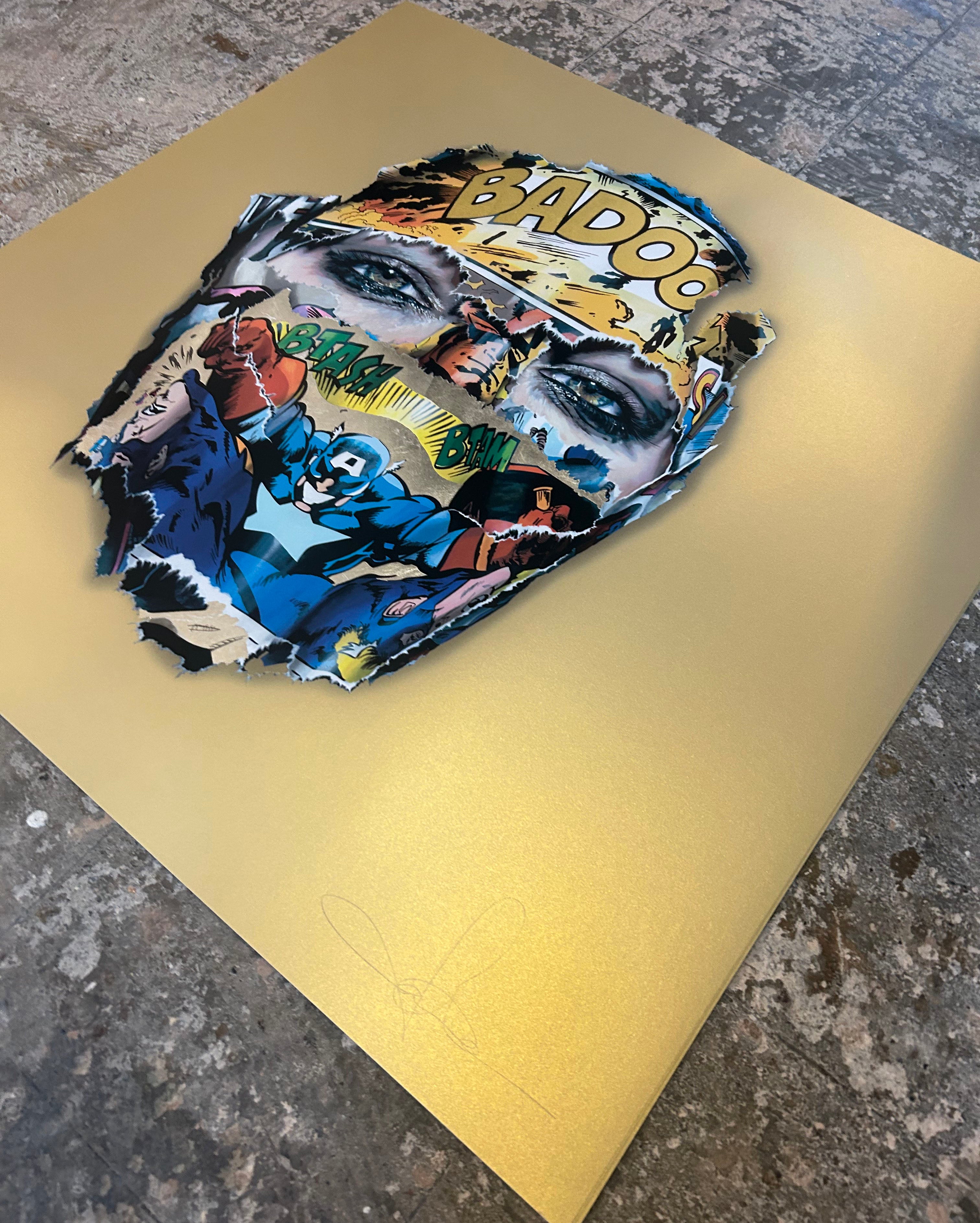 SANDRA CHEVRIER LA CAGE ENTRE L'OMBRE ET LA LUMIERE GOLD TRIPLE LEAF ED OF 20