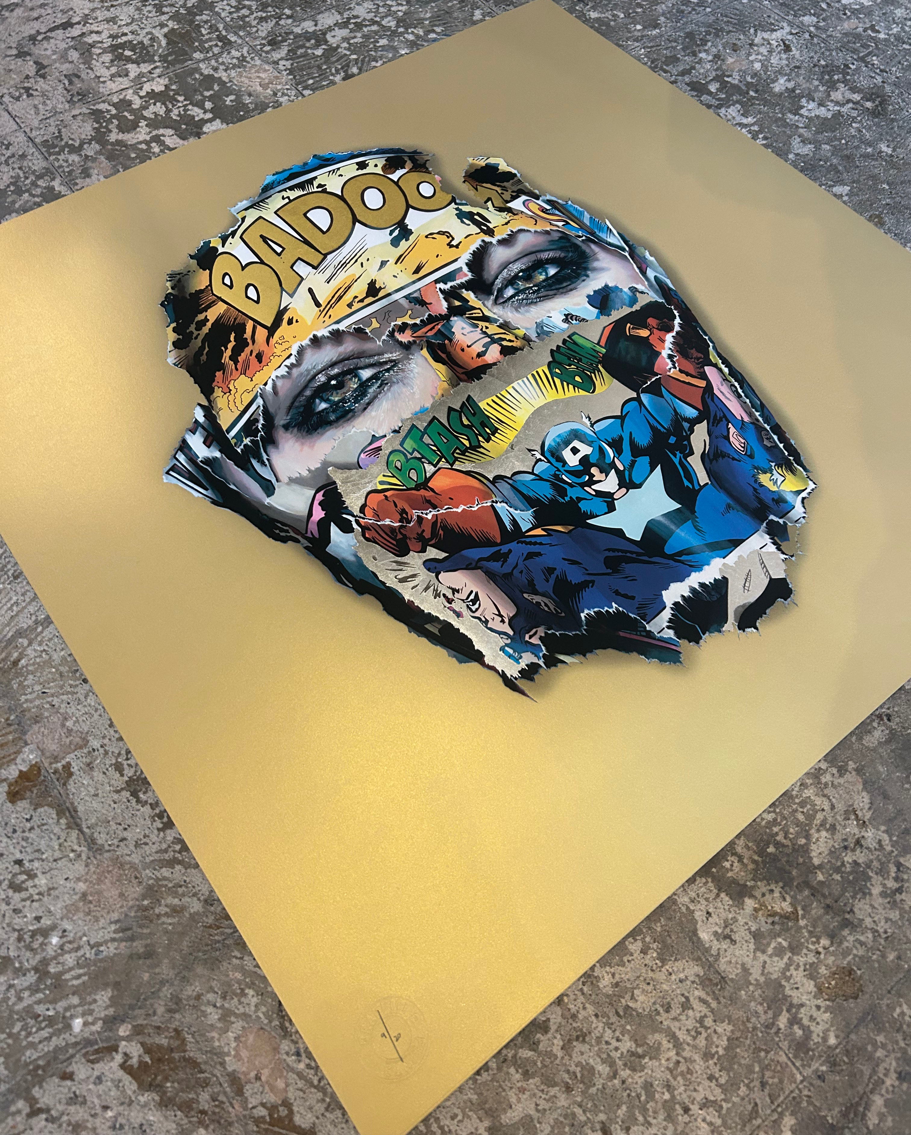 SANDRA CHEVRIER LA CAGE ENTRE L'OMBRE ET LA LUMIERE GOLD TRIPLE LEAF ED OF 20