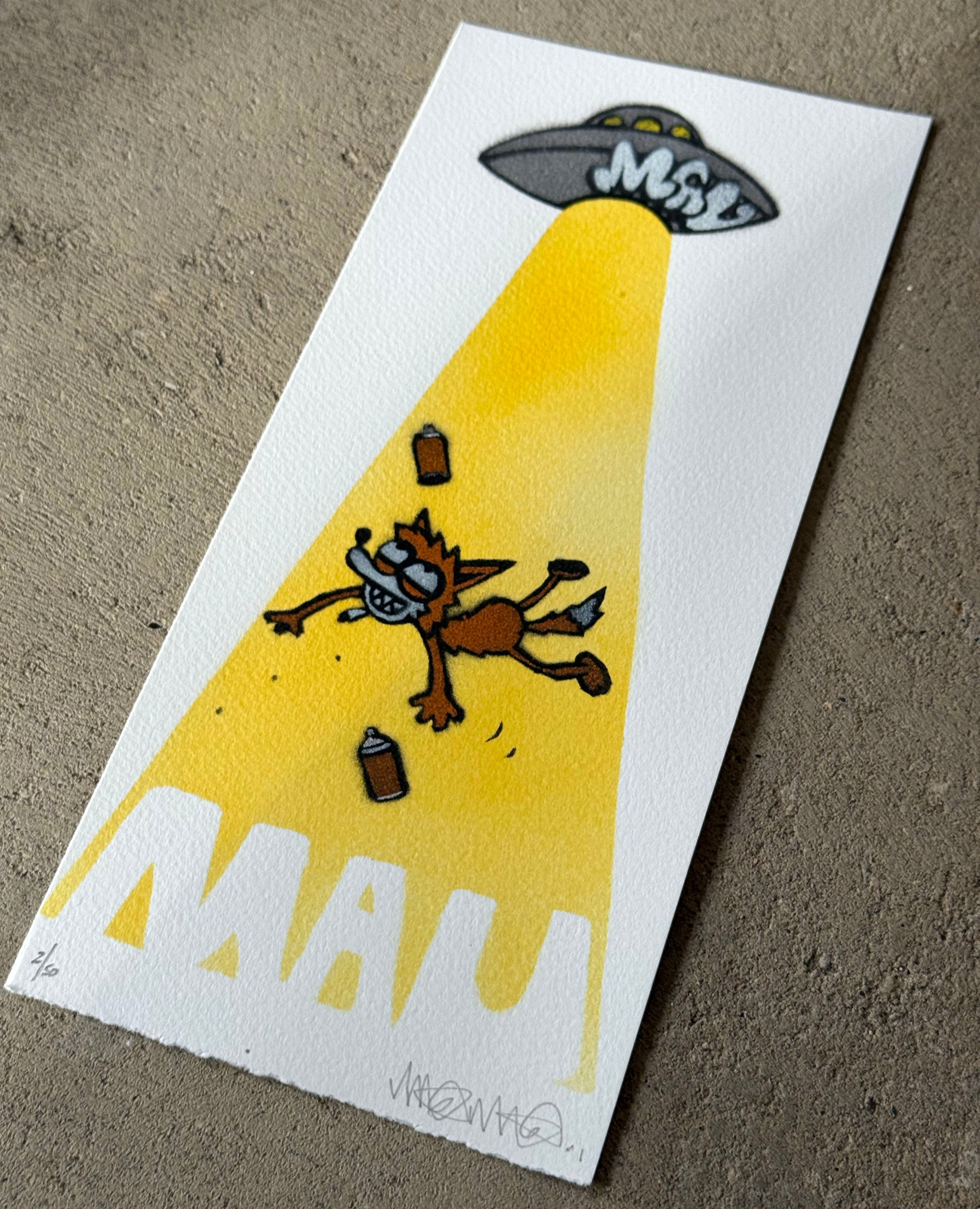 MAU MAU - Outta Space - ORIGINAL ON PAPER ed 50