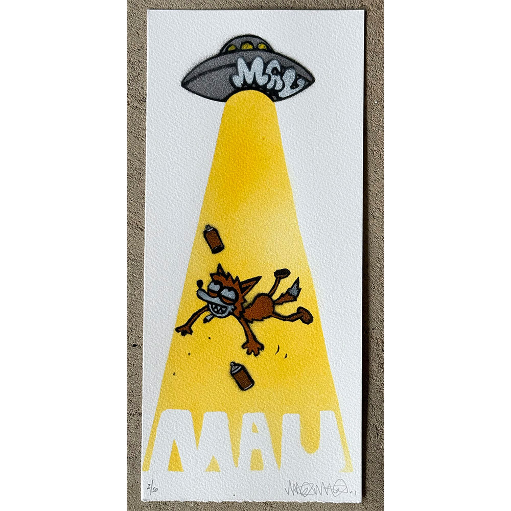 MAU MAU - Outta Space - ORIGINAL ON PAPER ed 50