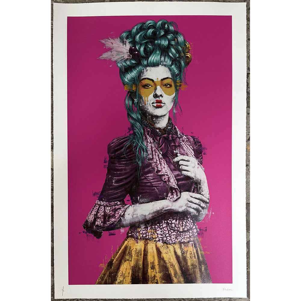 FINDAC - MADELEINE PINK GOLD LEAF HAND FINISHED ED OF 8