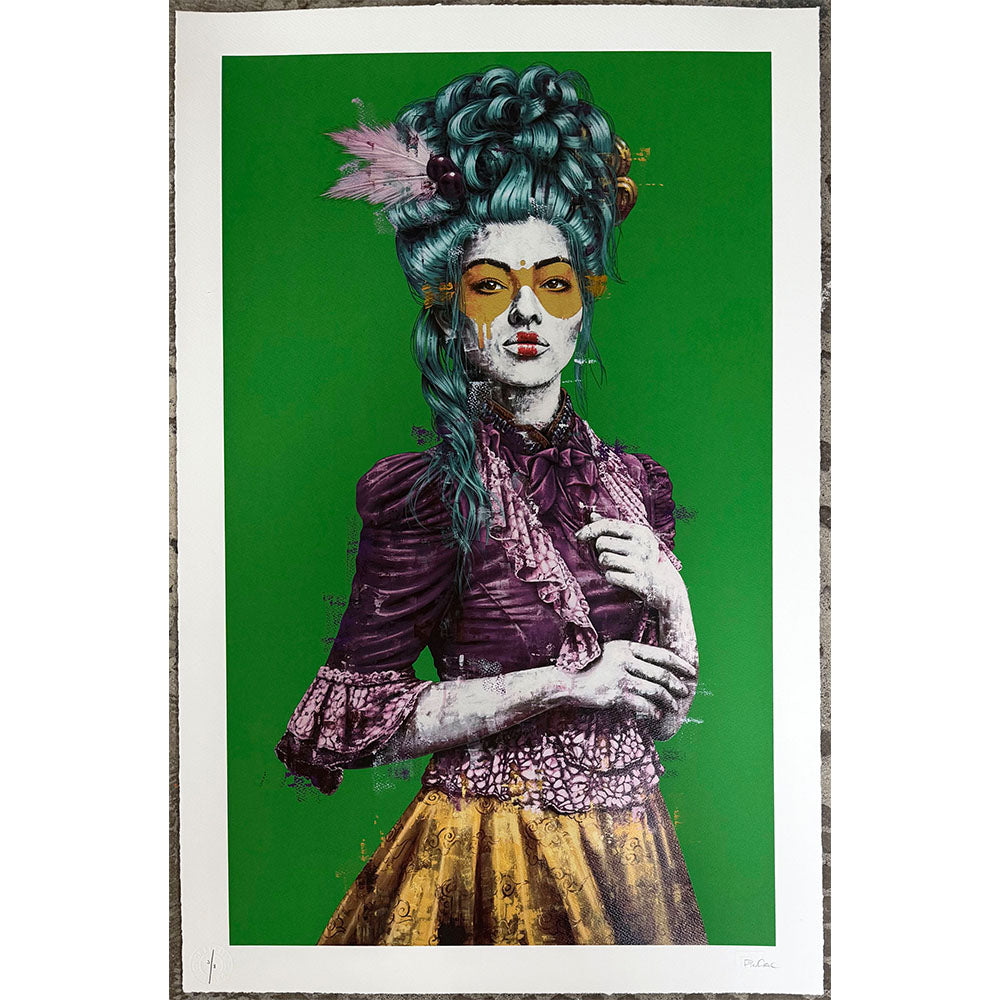 FINDAC - MADELEINE GREEN GOLD LEAF HAND FINISHED ED OF 8