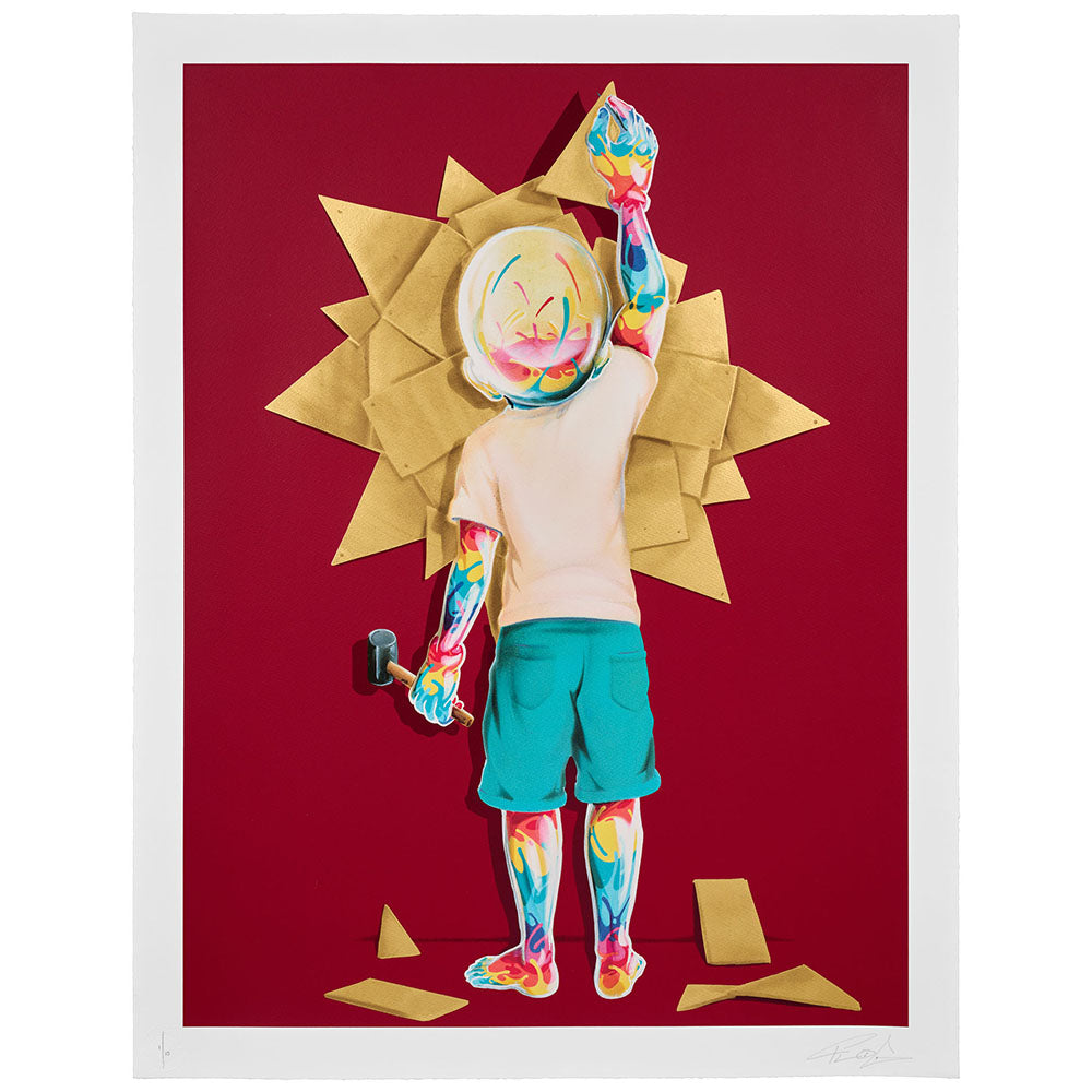 FLOG - Sunrise Burgundy Gold leaf- ed 10