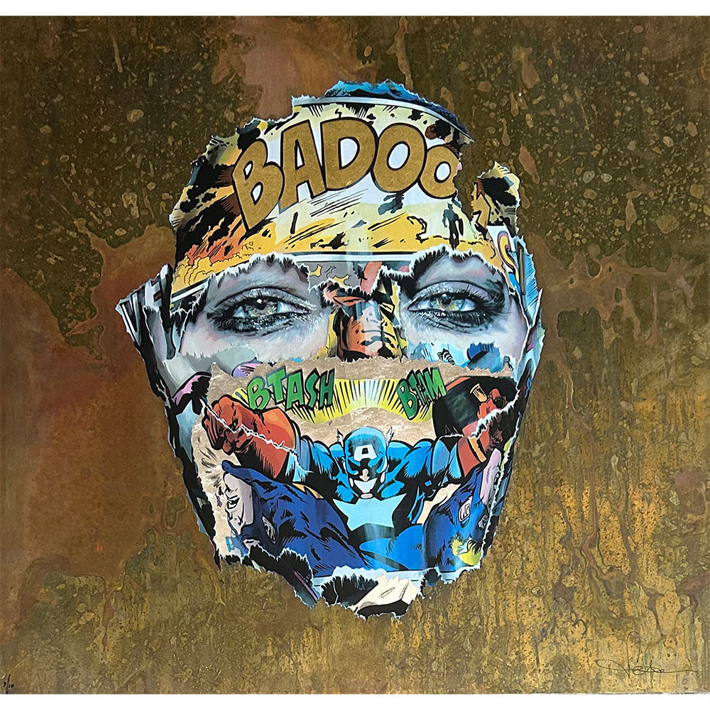 SANDRA CHEVRIER LA CAGE ENTRE L'OMBRE ET LA LUMIERE TRIPPLE LEAF BRASS ED OF 10
