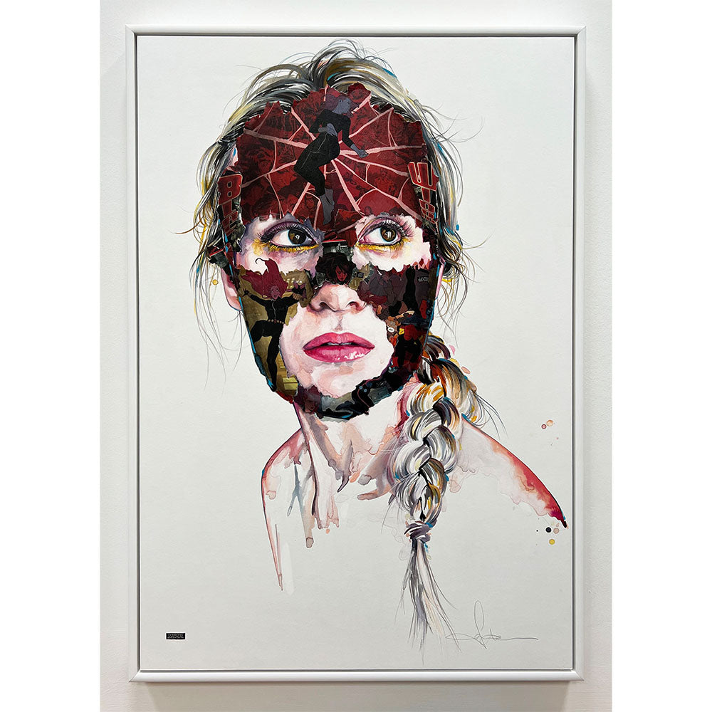 SANDRA CHEVRIER LA CAGE COMME UNE CACHETTE ORIGINAL TRAY FRAMMED