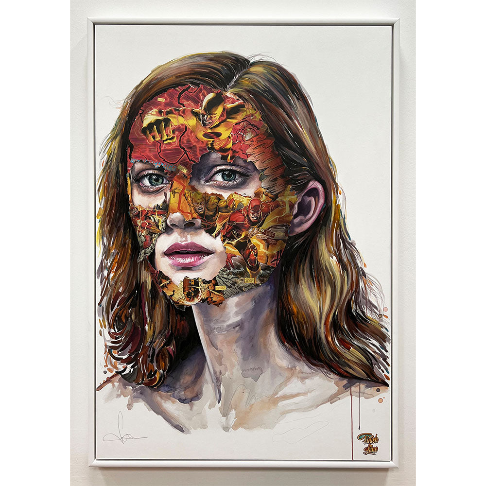 SANDRA CHEVRIER LA CAGE ET LA FIN DU PARCOURS ORIGINAL TRAY FRAMMED