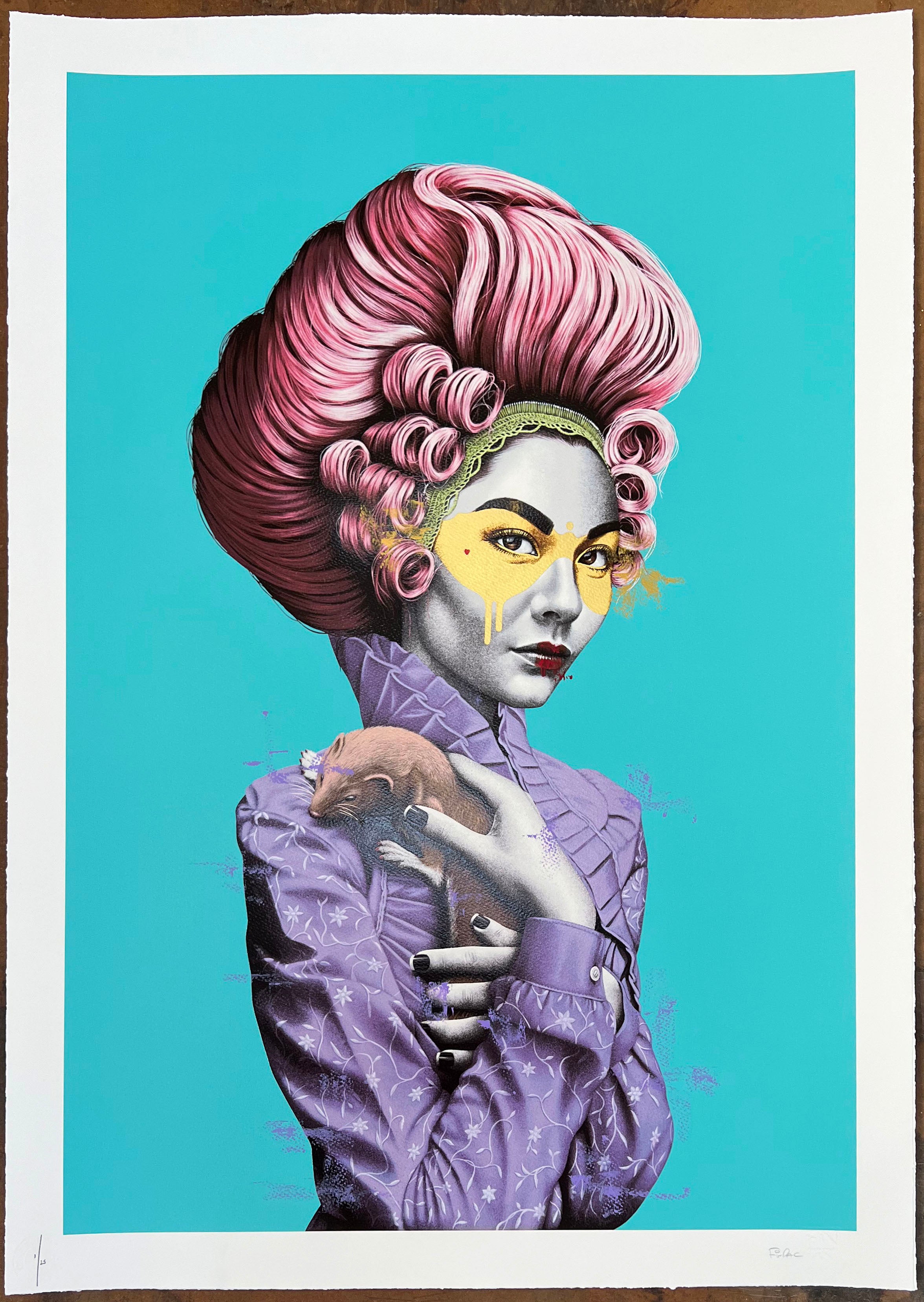 FINDAC TULLERIES TURQUOISE GOLD LEAF HAND FINISHED ED OF 25