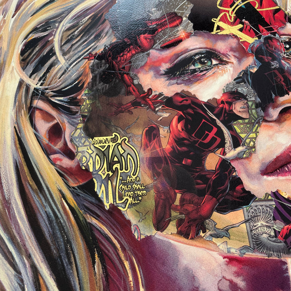 SANDRA CHEVRIER LA CAGE ET L’ACTE DE FOI GOLD LEAF GraffitiPrints