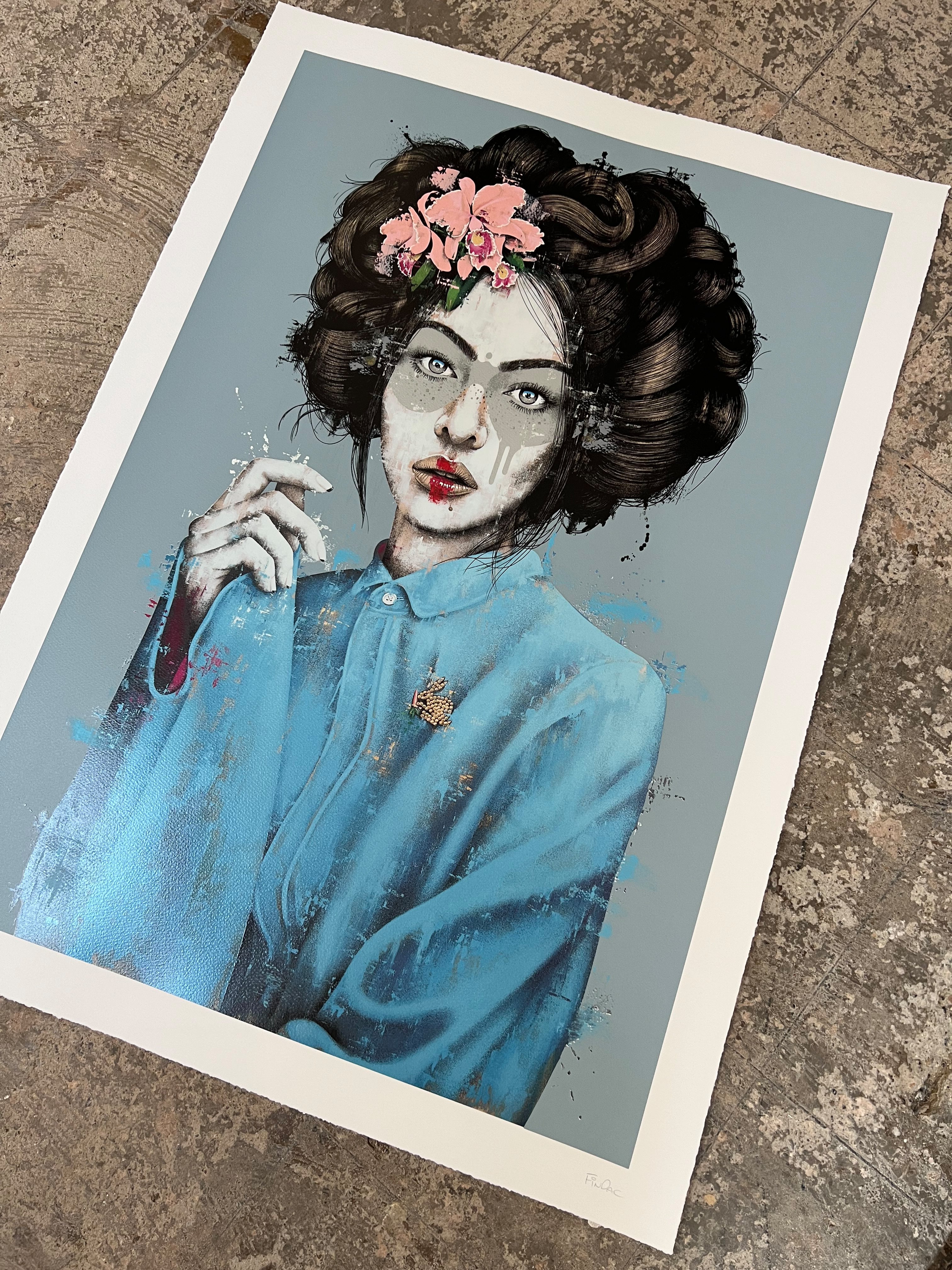 FINDAC MOSSIAE HAND FINISHED WHITE GOLD LEAF ED OF 25