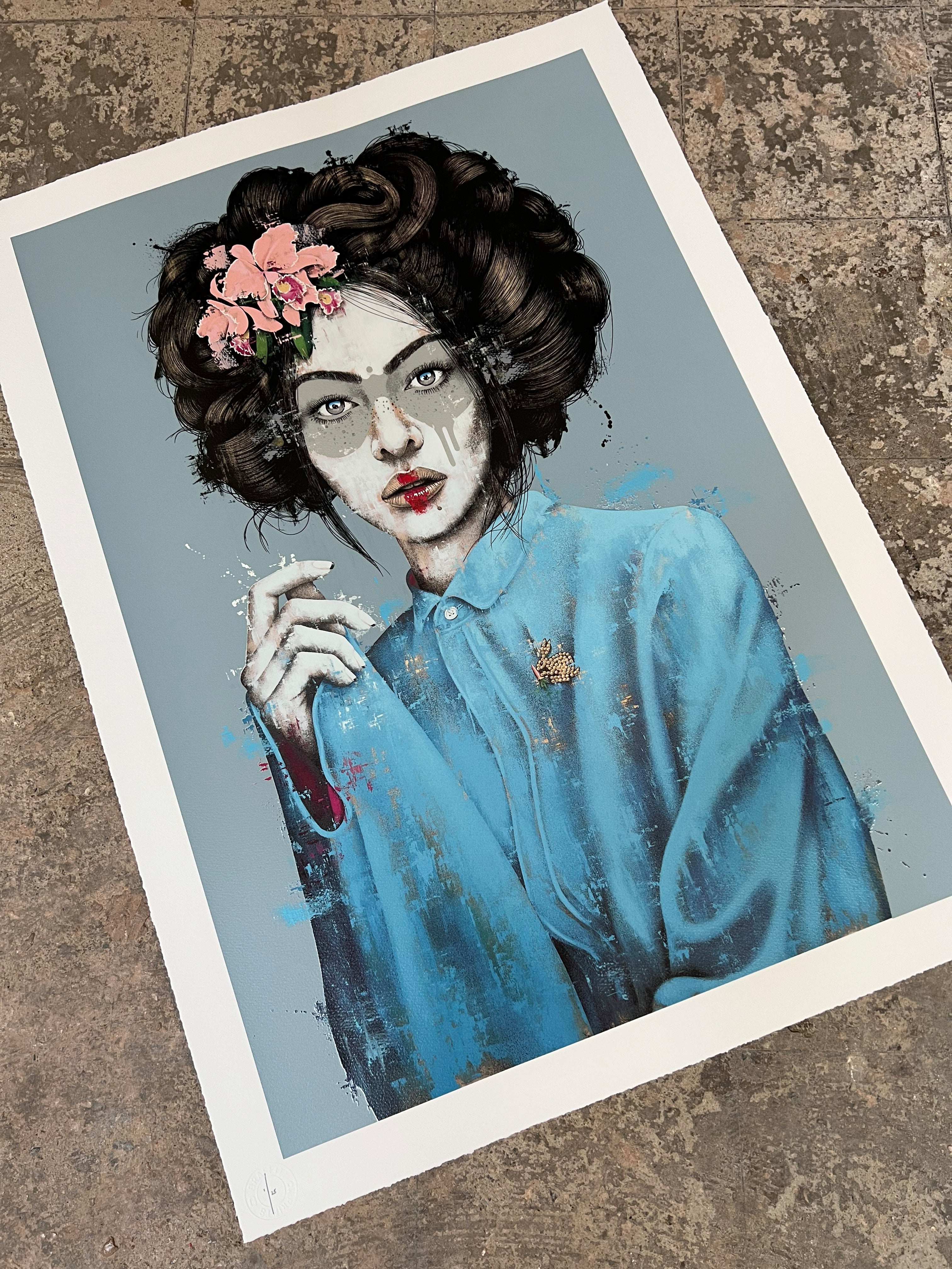 FINDAC MOSSIAE HAND FINISHED WHITE GOLD LEAF ED OF 25
